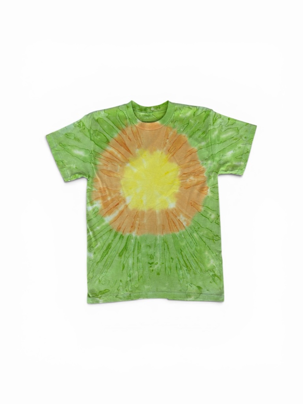 Kids Green Tie-Dye Sunburst T-Shirt